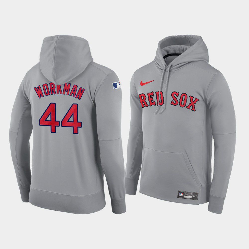 Men Boston Red Sox #44 Workman gray road hoodie 2021 MLB Nike Jerseys->baltimore orioles->MLB Jersey